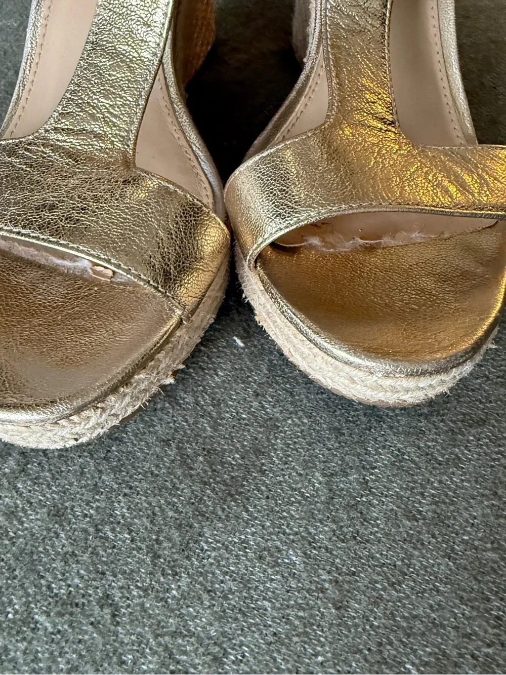 Michael Kors Metallic Gold  Wedge Sandals